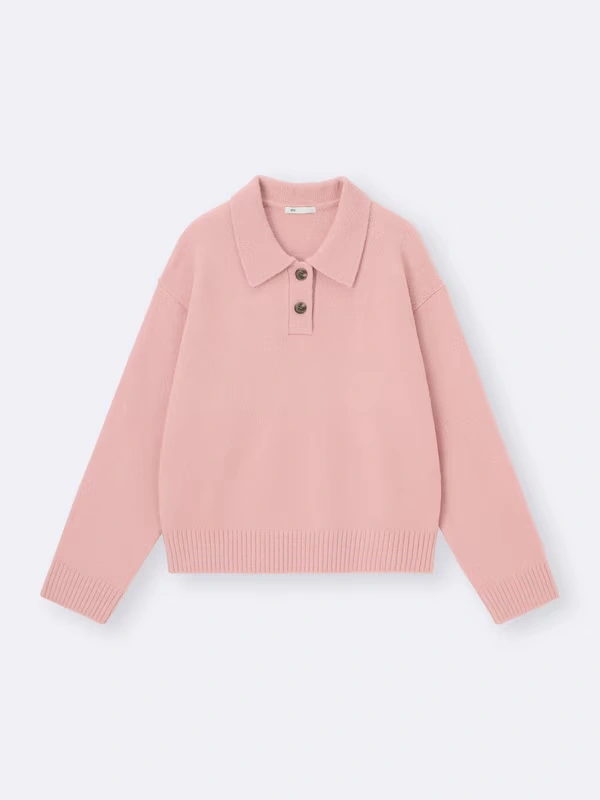 Puff Knit Polo Shirt