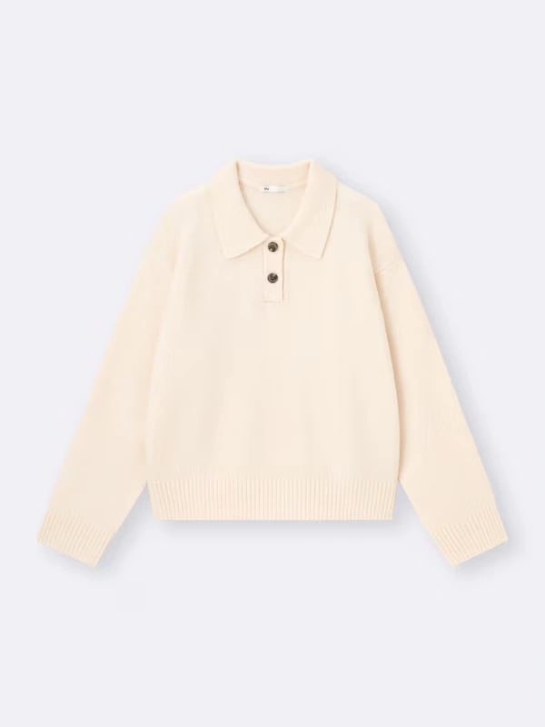 Puff Knit Polo Shirt