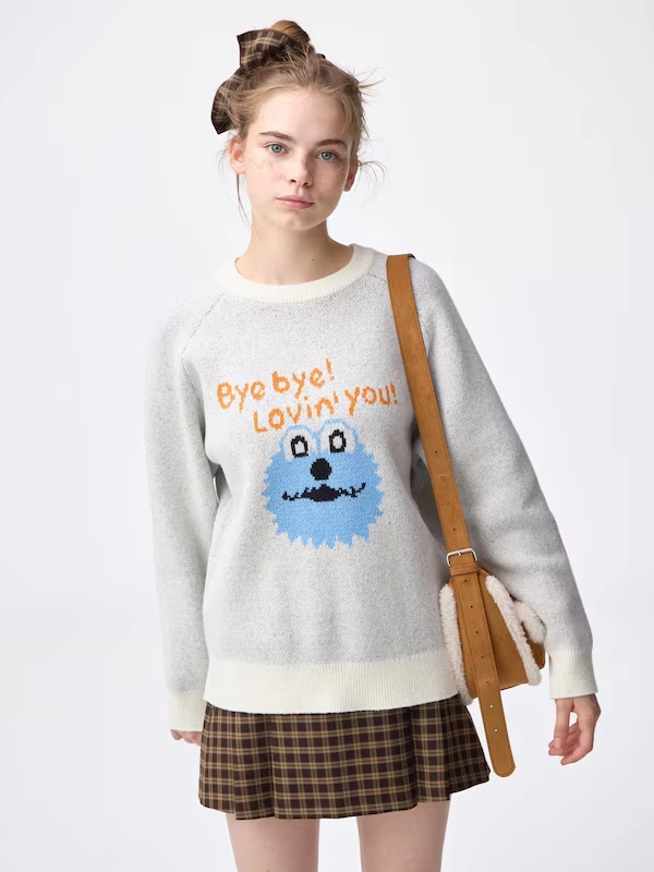 Oversized Knitted Pullover | PUPPET SUNSUN