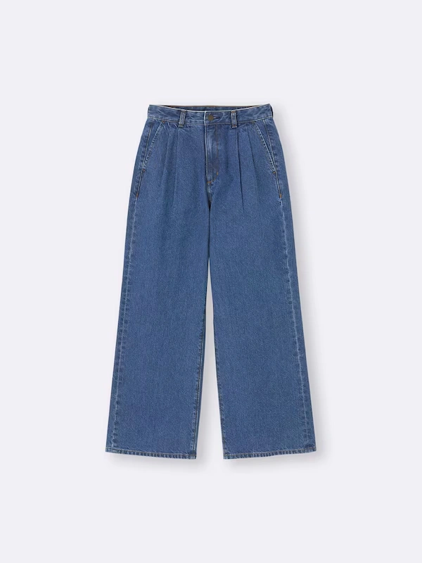 Denim Pleated Trousers 7 Denim Pleated Trousers