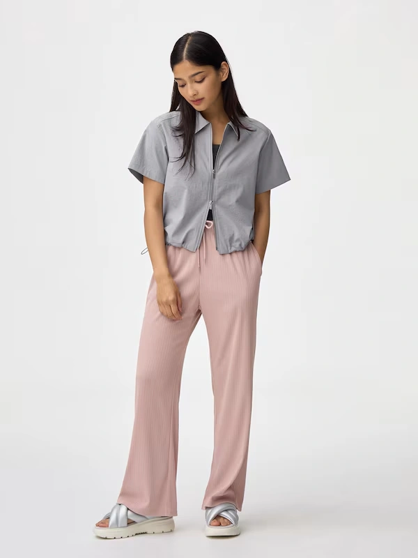 Ribbed Pull-On Pants