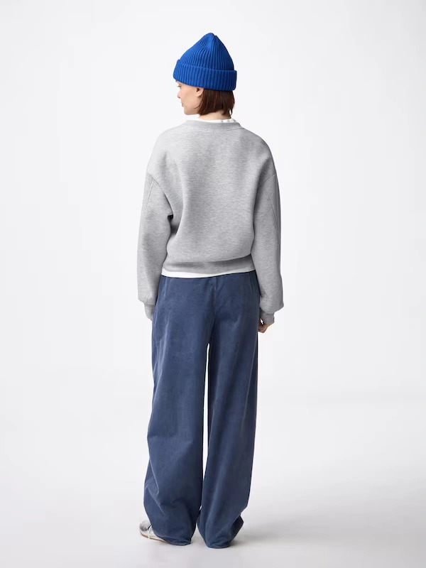 Corduroy Barrel Leg Relaxed Pants