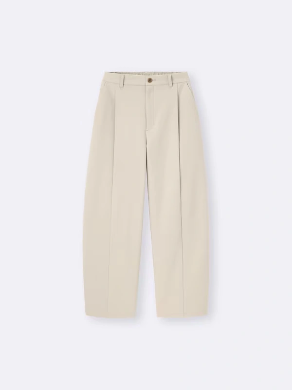 Brushed Wide Tapered Pants