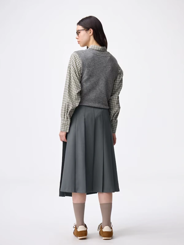 Wrap Pleated Midi Skirt 3 Wrap Pleated Midi Skirt