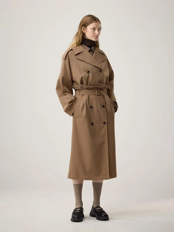 Trench Checked Skirt | by rokh