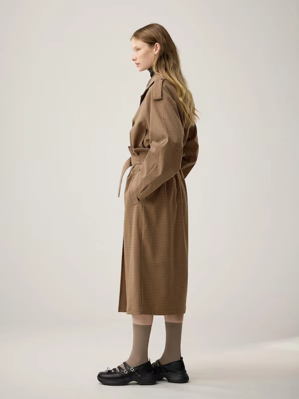 Trench Checked Skirt | by rokh