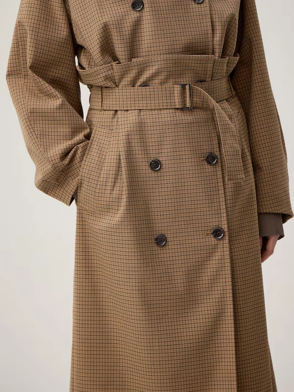 Trench Checked Skirt | by rokh