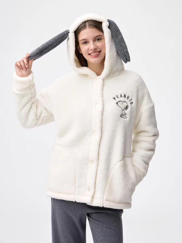 Marshmallow Feel Hoodie | Peanuts