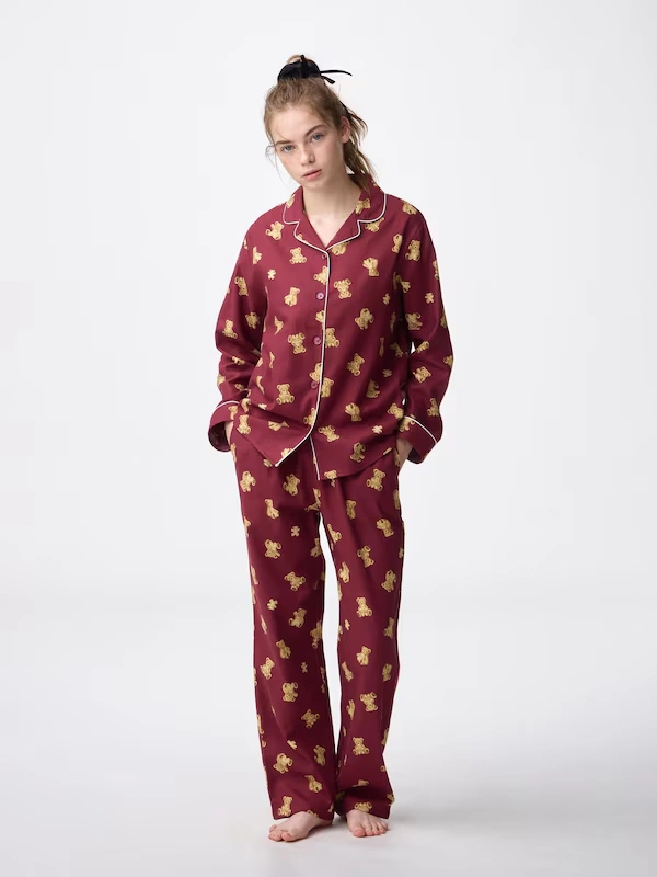 Flannel Pajamas | Long | Bear