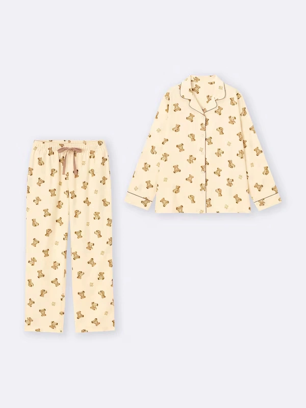 Flannel Pajamas | Long | Bear 6 Flannel Pajamas | Long | Bear