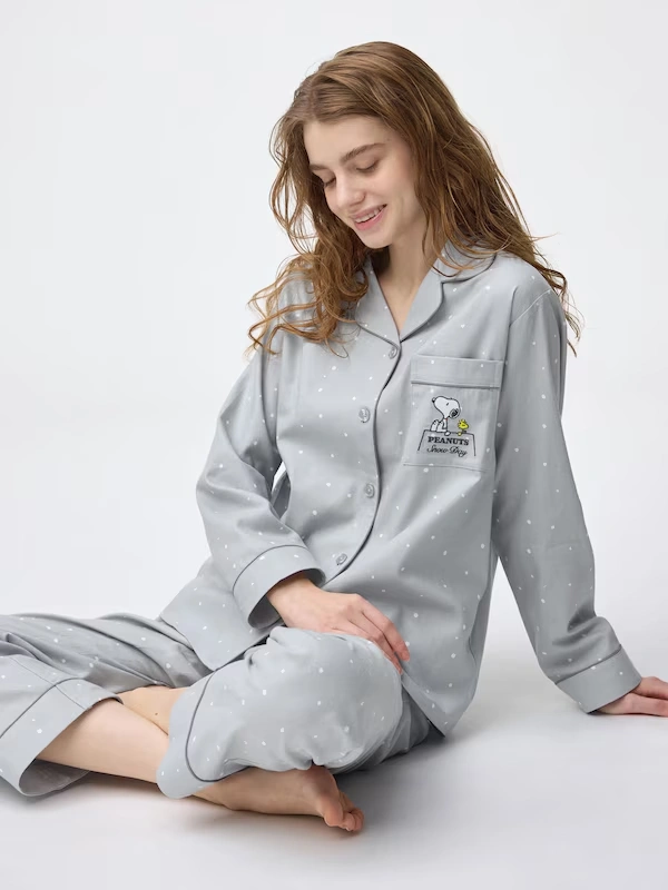 Flannel Pajamas | Long | Peanuts