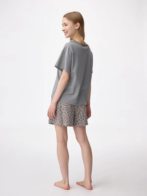 Cotton Color Lounge Set | Short | Leopard 3 Cotton Color Lounge Set | Short | Leopard