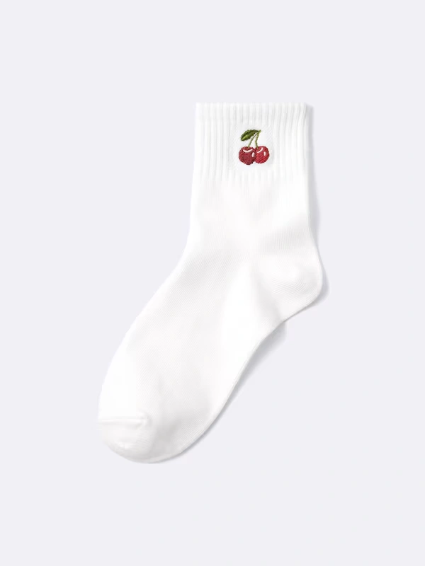 Ankle Socks Embroidery 8 Ankle Socks Embroidery