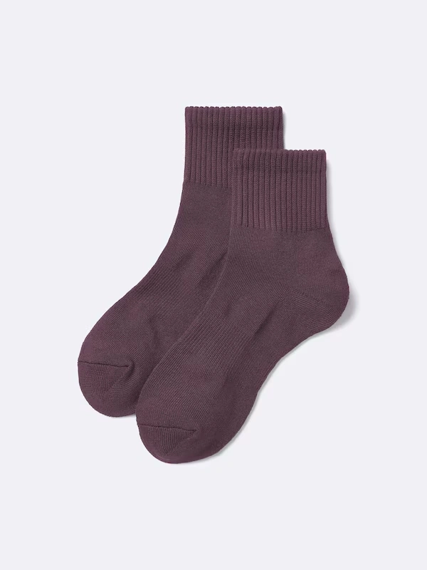 Ribbed Pile Ankle Socks 8 Ribbed Pile Ankle Socks