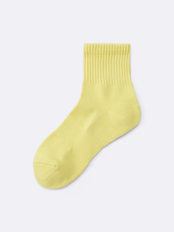 Ribbed Pile Ankle Socks