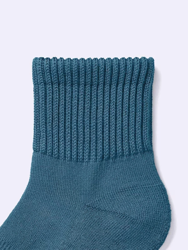 STYLE-HEAT Ribbed Pile Ankle Socks