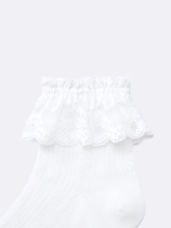 Ankle Socks | Lace Frill