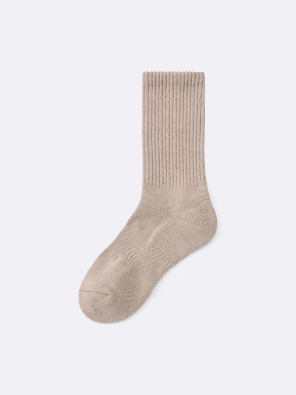 Ribbed Pile Crew Socks 7 Ribbed Pile Crew Socks