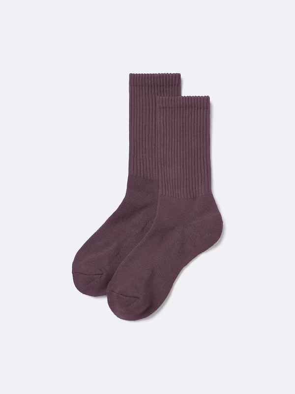 Ribbed Pile Crew Socks 8 Ribbed Pile Crew Socks
