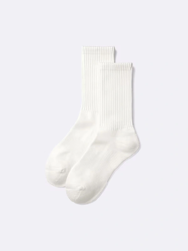 STYLE-HEAT Ribbed Pile Crew Socks 3 STYLE-HEAT Ribbed Pile Crew Socks