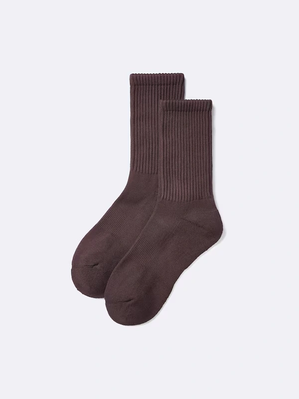 STYLE-HEAT Ribbed Pile Crew Socks 8 STYLE-HEAT Ribbed Pile Crew Socks