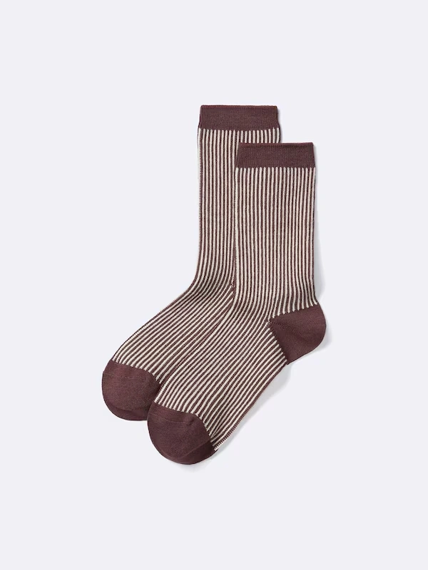 STYLE-HEAT Crew Socks | Striped 5 STYLE-HEAT Crew Socks | Striped