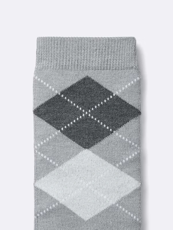 STYLE-HEAT Crew Socks | Argyle