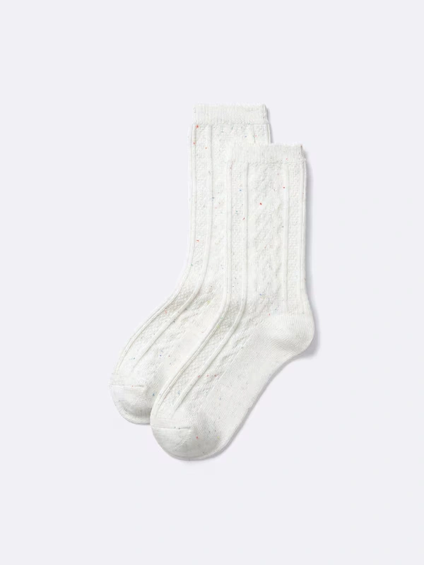 STYLE-HEAT Crew Socks | Flecked