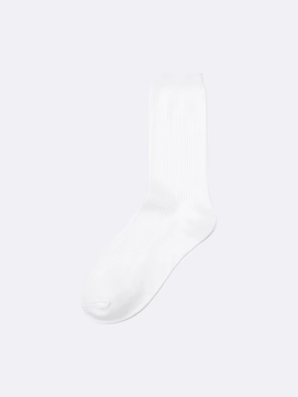 Ribbed Crew Socks