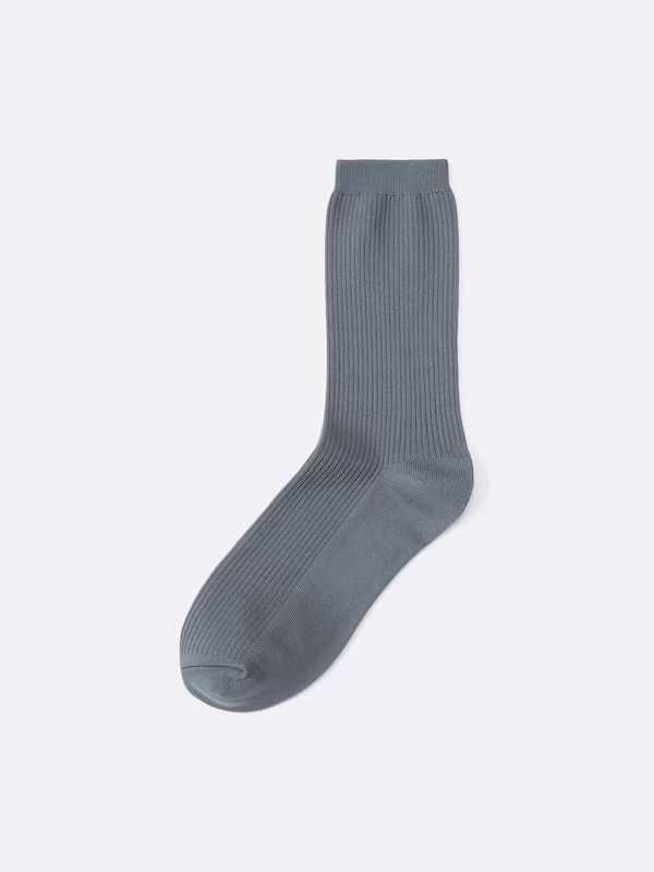 Ribbed Crew Socks