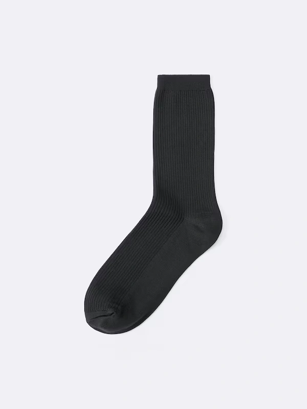 Ribbed Crew Socks