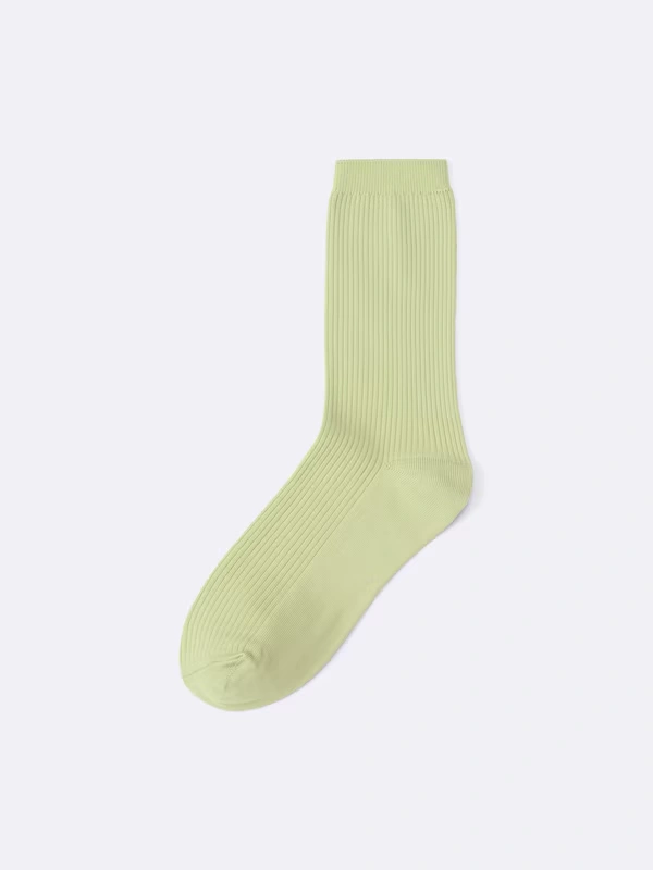 Ribbed Crew Socks