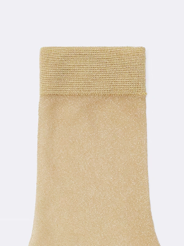 Glitter Sheer Crew Socks