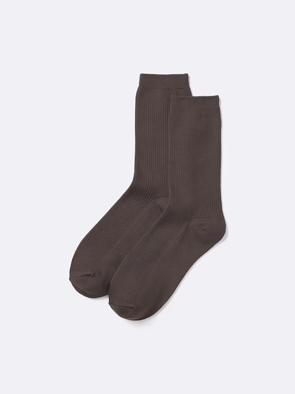 Ribbed Crew Socks 8 Ribbed Crew Socks