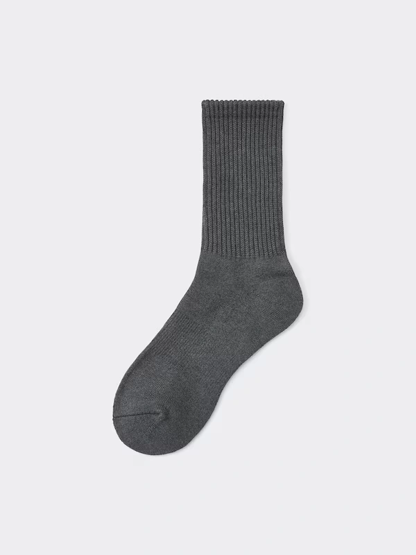 STYLE-HEAT Ribbed Pile Crew Socks 4 STYLE-HEAT Ribbed Pile Crew Socks