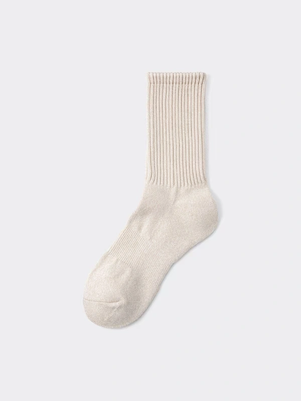 STYLE-HEAT Ribbed Pile Crew Socks 7 STYLE-HEAT Ribbed Pile Crew Socks