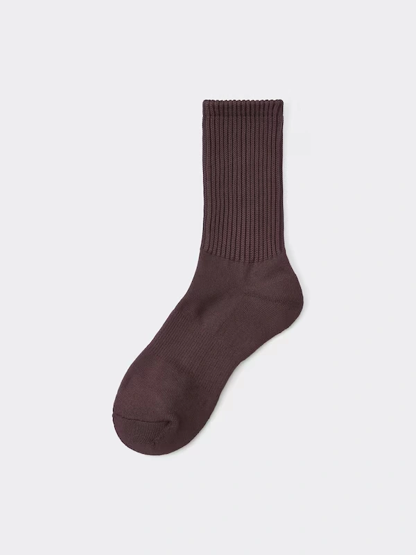 STYLE-HEAT Ribbed Pile Crew Socks 8 STYLE-HEAT Ribbed Pile Crew Socks