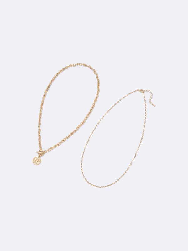 Metal Coin Necklace 4 Metal Coin Necklace