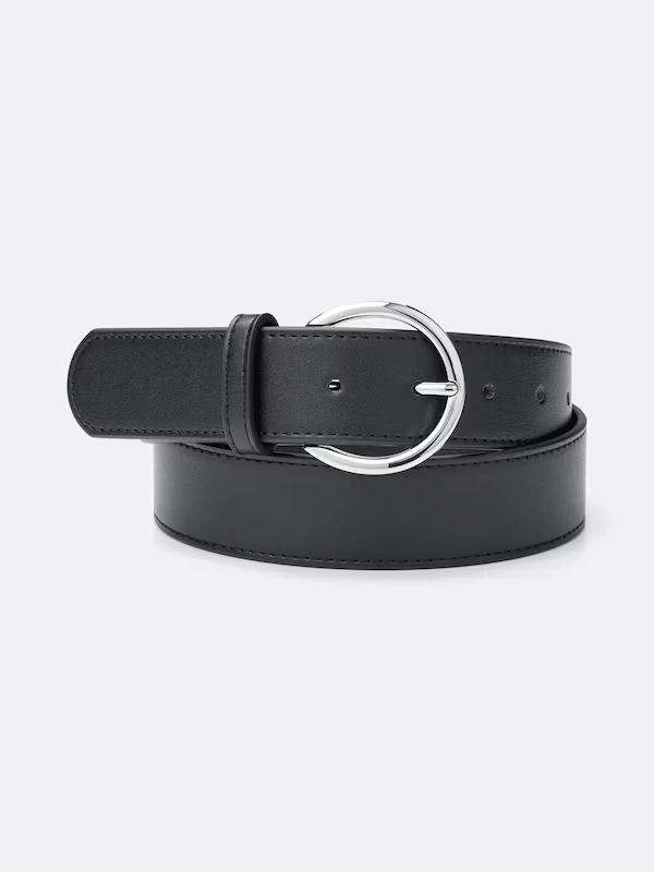 Circle Buckle Wide Belt 4 Circle Buckle Wide Belt