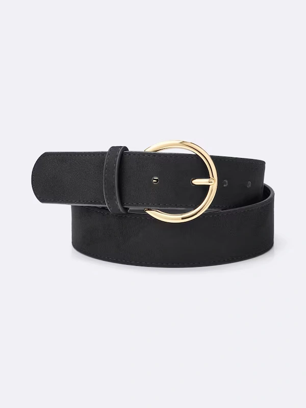 Circle Buckle Wide Belt 6 Circle Buckle Wide Belt