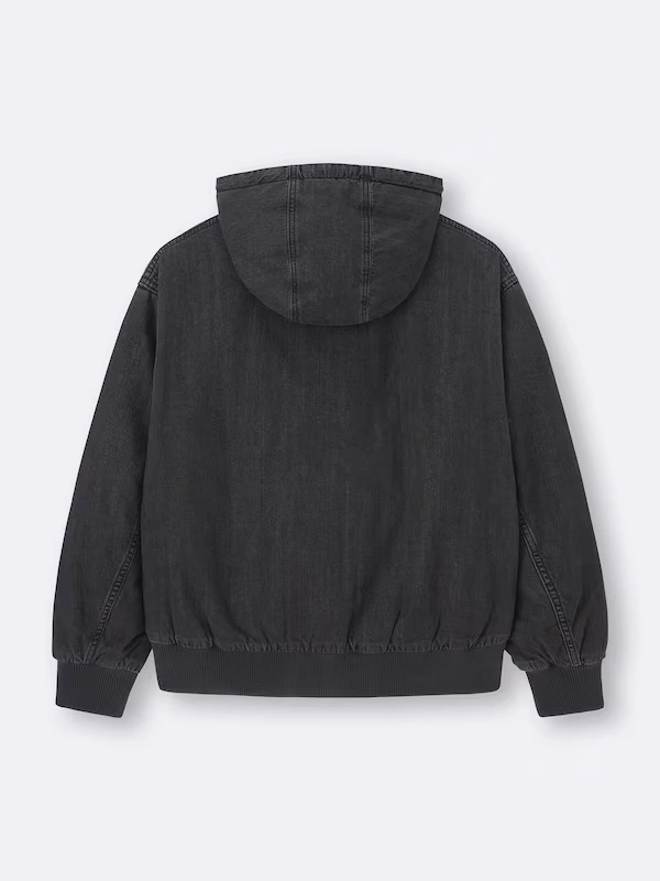 Denim Padded Zip Up Parka 7 Denim Padded Zip Up Parka