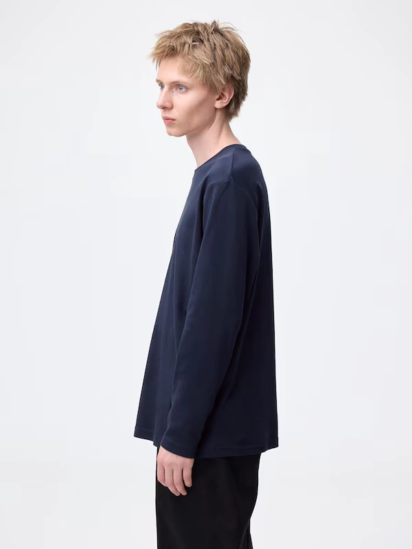 Soft Cotton Crew Neck T-Shirt | Long 4 Soft Cotton Crew Neck T-Shirt | Long